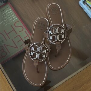 Tory Burch Brown Sandals with Elegant Design